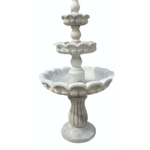 Makrana Marble Water Fountain - Color: White