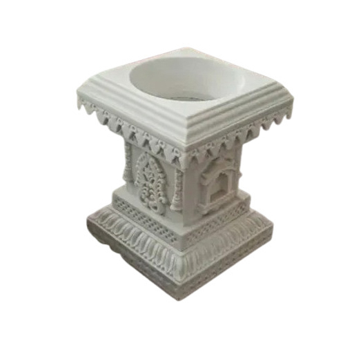 White Marble Tulsi Stand