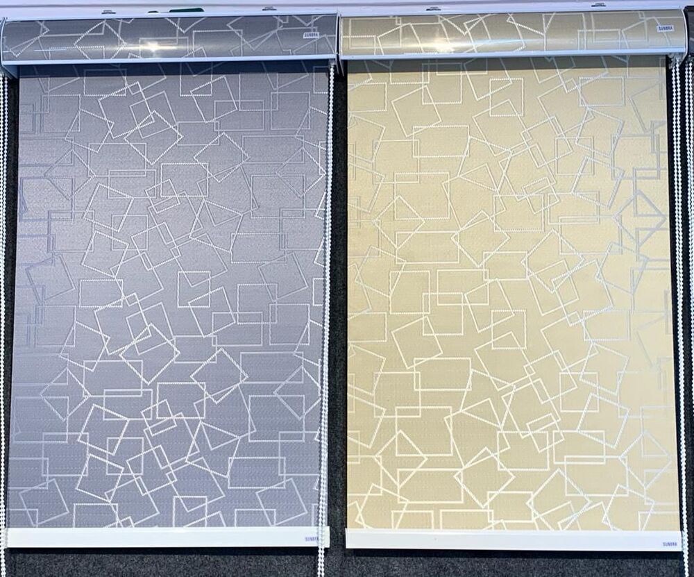 Roller Blinds - Polyester, 55 Sq. Ft, Brown | Eco-friendly, Modern Vertical Design, Easy Light Control, Heat-insulation