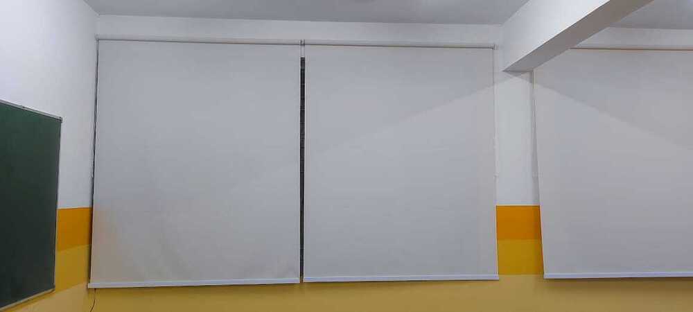 Roller Blinds - Polyester, 55 Sq. Ft, Brown | Eco-friendly, Modern Vertical Design, Easy Light Control, Heat-insulation