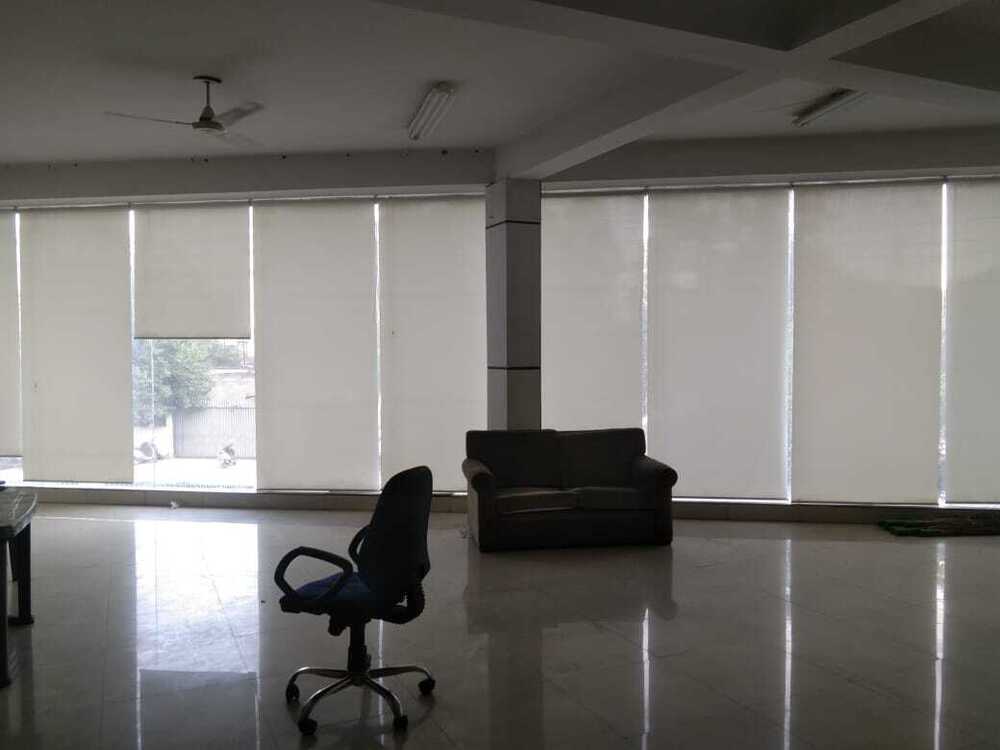 Sun Screen Roller Blind - 500 Gsm Jacquard Fabric, 3% Openness | Customized Colors, Anti-bacteria, Anti-uv, Flame Retardant, Waterproof, Heat-insulation