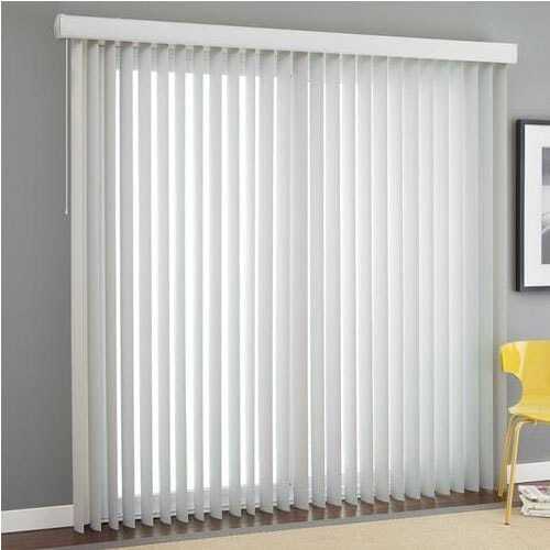 Vertical Blind - 180 Inch Width, Brown Polyester | Modern Vertical Pattern, Uv Protection, Blackout Feature, Easy Assembly