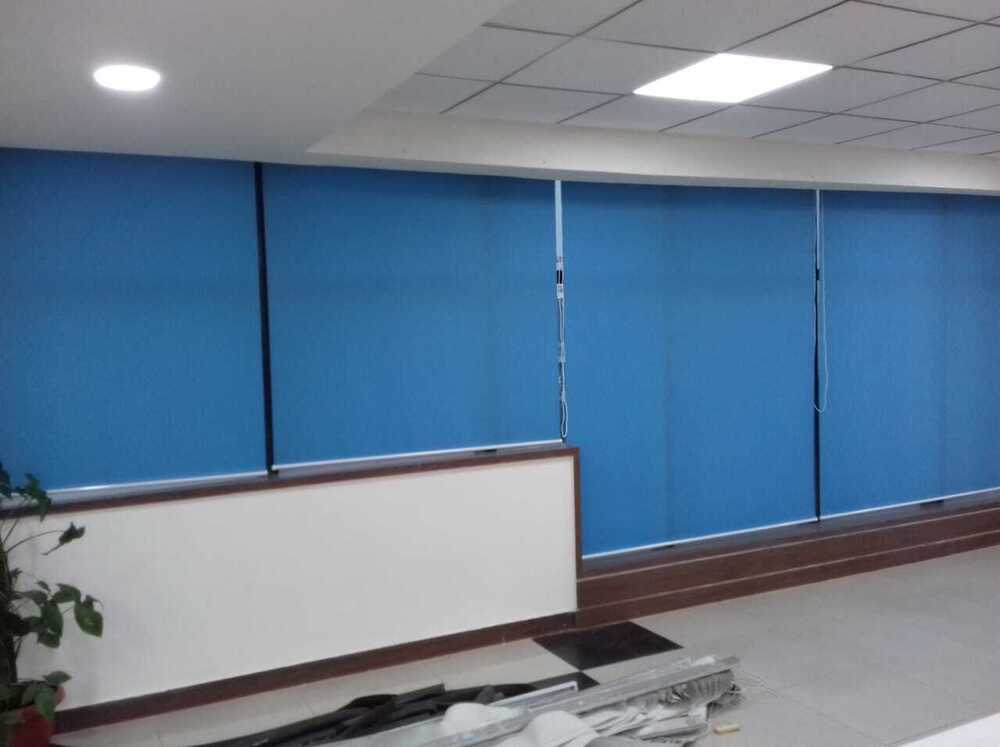 Vertical Blind - 180 Inch Width, Brown Polyester | Modern Vertical Pattern, Uv Protection, Blackout Feature, Easy Assembly