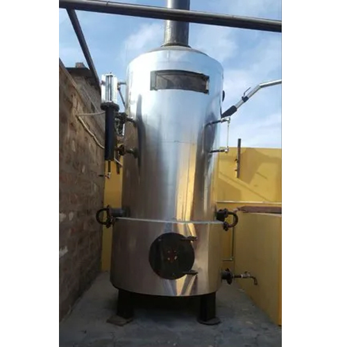 खोया बनाने के लिए लकड़ी से जलने वाला भाप बॉयलर
