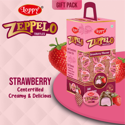 Zeppelo Truffles Strawberry Flavour Chocolate Gift Pack