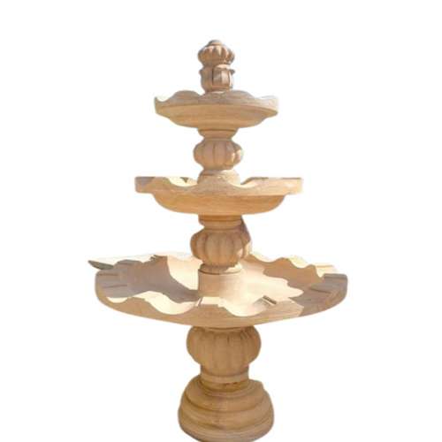 Outdoor Yellow Stone Fountain