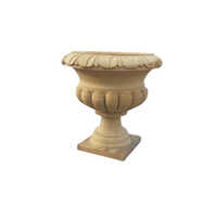 Outdoor Marble Pot - Color: White