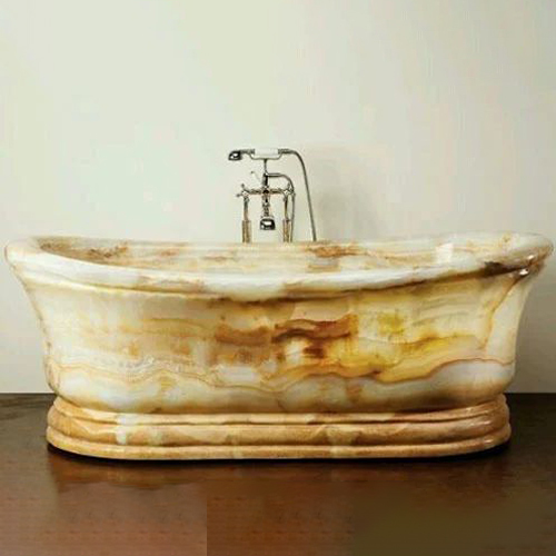 Marble Designer Bathtub - Color: White