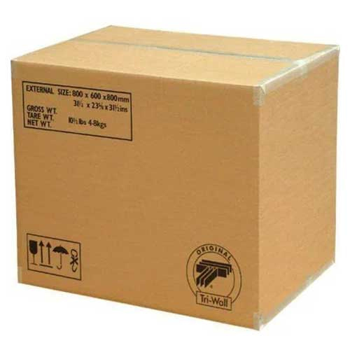 Brown Plain Packaging Box - Finishing: Glossy Lamination