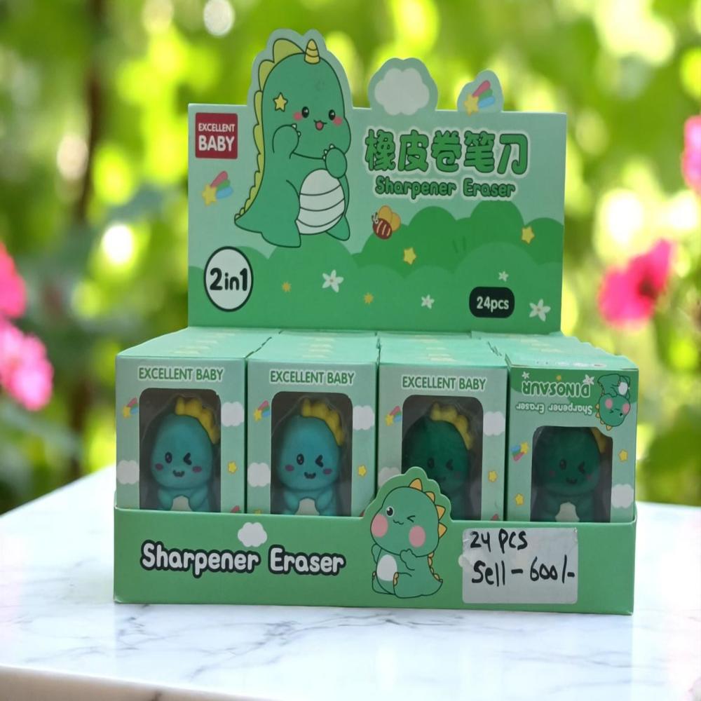 2 in 1 Dino Theme Eraser 