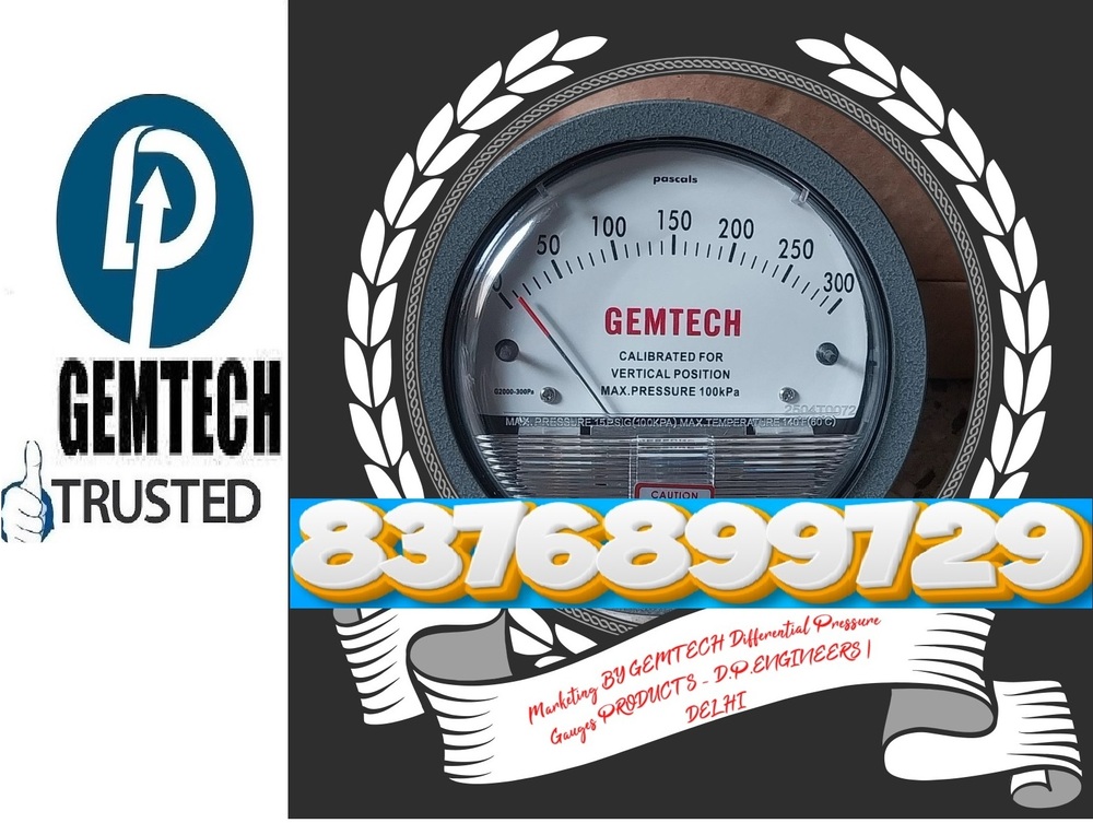 Gemtech Differential Pressure Gauges Distributors India by Nellore (AP)