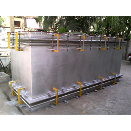 Rectangular Bellow Expansion Joint - Color: Silver