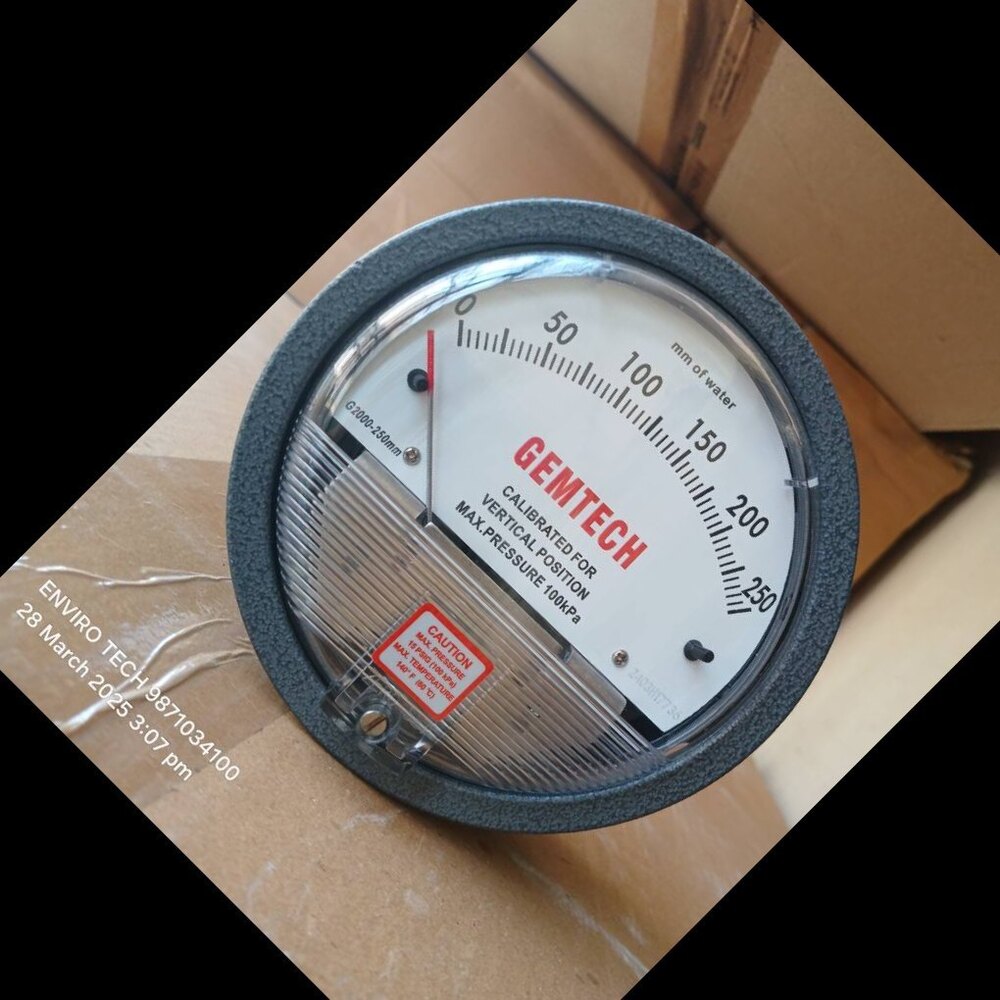 GEMTECH DIFFERENTIAL PRESSURE GAUGE FROM Chamrajnagar Karnataka