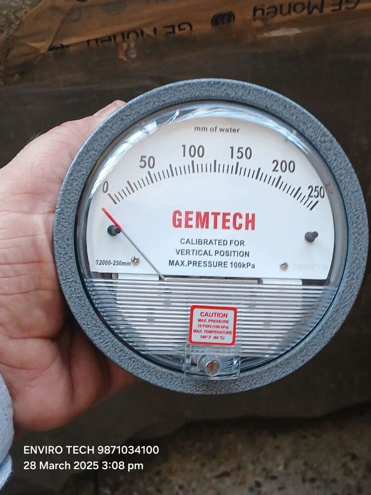 GEMTECH DIFFERENTIAL PRESSURE GAUGE FROM Chamrajnagar Karnataka