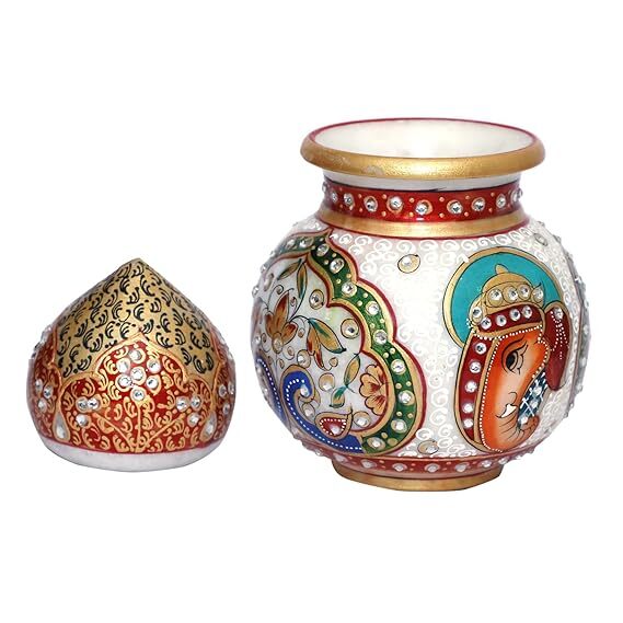 handiraft marble LOTA for Decoration and Pooja for Home & Office