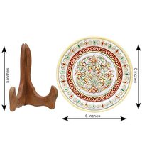 Designer Decorative Marble Pooja Thali
