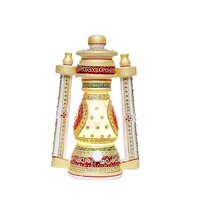 Antique Rajasthani Marble Lantern Lamps for Home Decoration