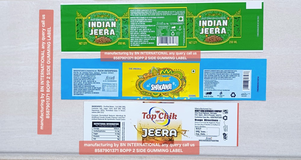 PVC Shrink Label For Soft Drink