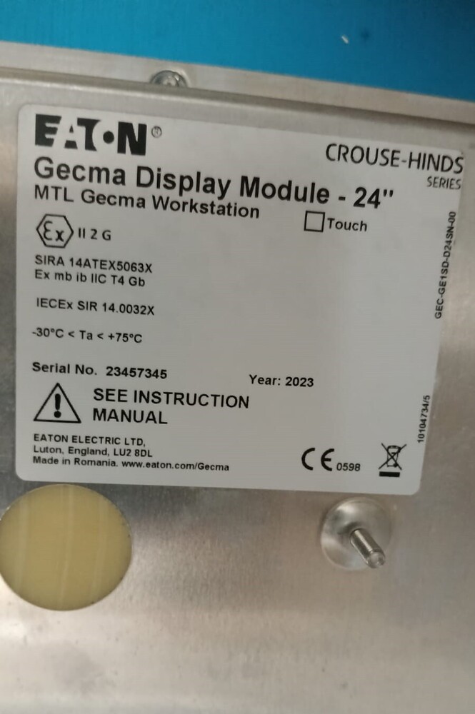 EATON MTL GECMA 24 SIRA 14ATEX5063X HMI DISPLAY
