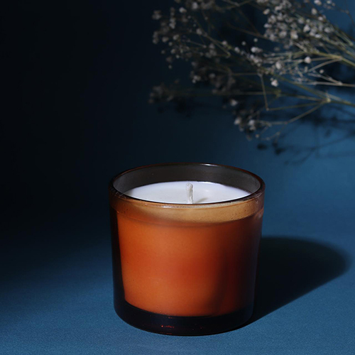 Decorative Amber Jar Candle