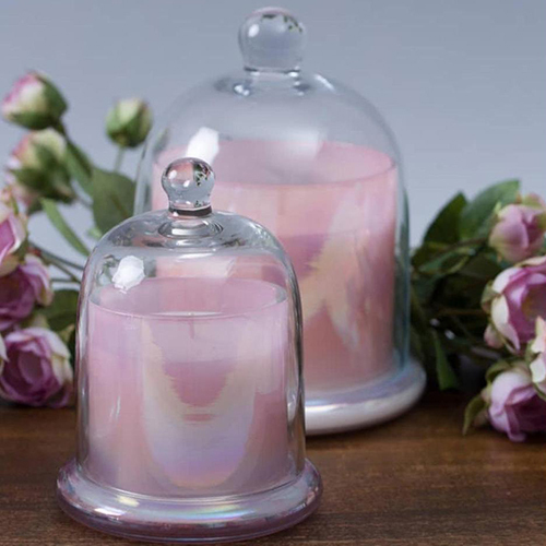 Decorative Bell Jar Candles