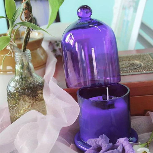 Decorative Bell Jar Candles