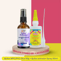 QULLOX WPC-PVC Glue 50gm+ ACTIVATOR SPRAY 50ml