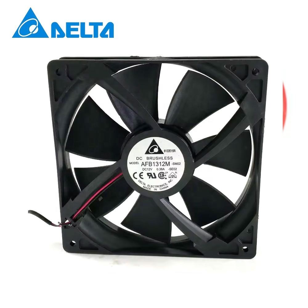 Delta AFB1312M AFB1312M-SM01 12V DC 0.38A Mine Dragon Power Supply 13cm 95CFM 3800RPM Large air Volume Chassis Axial Cooling Fan