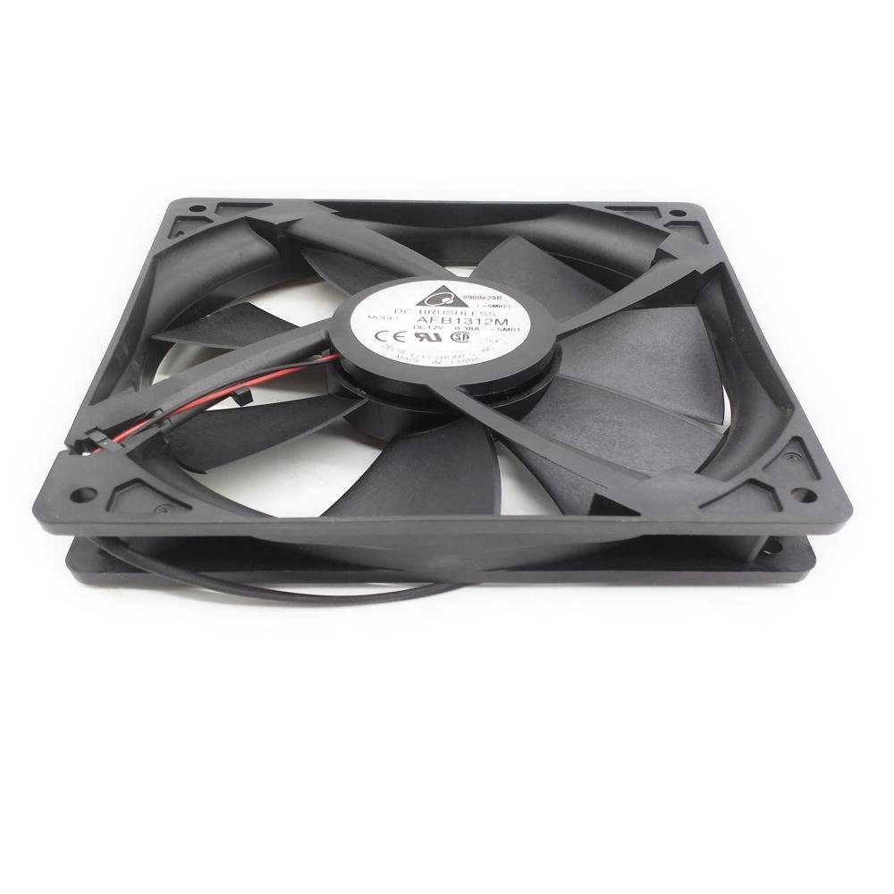 Delta AFB1312M AFB1312M-SM01 12V DC 0.38A Mine Dragon Power Supply 13cm 95CFM 3800RPM Large air Volume Chassis Axial Cooling Fan