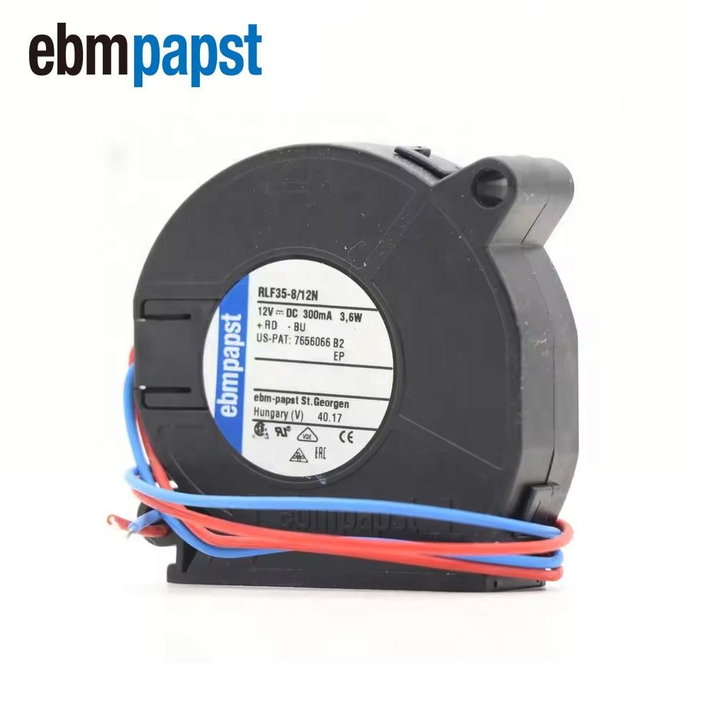 ebmpapst RLF35-8/12N RLF35-8/14N 50mm 12V DC 3.5W 6700RPM Large Air Volume Cabinet Centrifugal Blower Cooling Fan