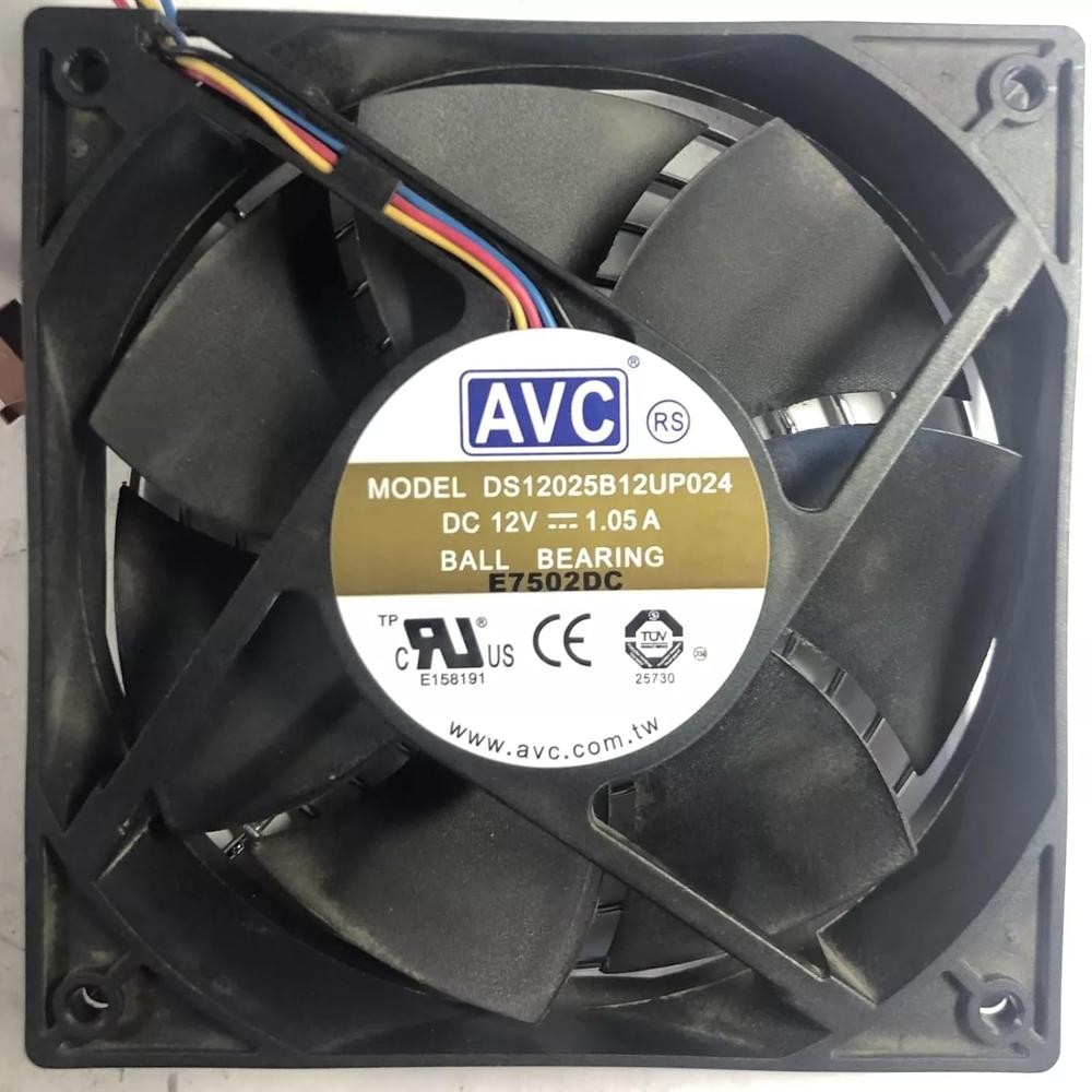 AVC DS12025B12UP024 Axial Fan 12V 1.05A DC Brushless Air Cooling Fan 3800 RPM 120 * 120 * 38mm 4-Wire