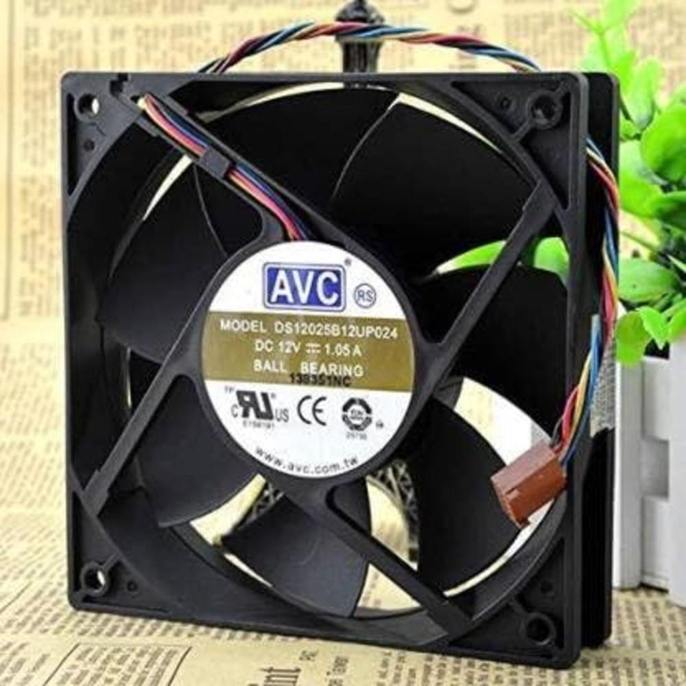 AVC DS12025B12UP024 Axial Fan 12V 1.05A DC Brushless Air Cooling Fan 3800 RPM 120 * 120 * 38mm 4-Wire