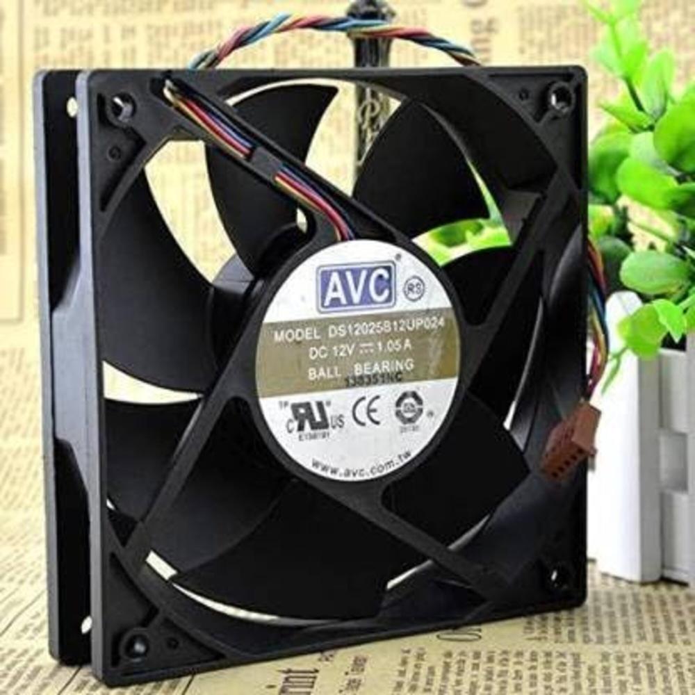 AVC DS12025B12UP024 Axial Fan 12V 1.05A DC Brushless Air Cooling Fan 3800 RPM 120 * 120 * 38mm 4-Wire