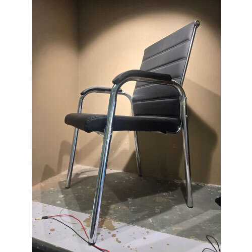 Visitor Chair Black Colour 3029 Pu Black