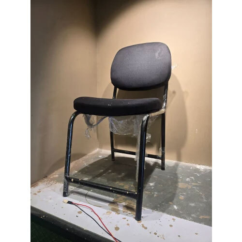 Four Leg Visitor Chair Black Colour