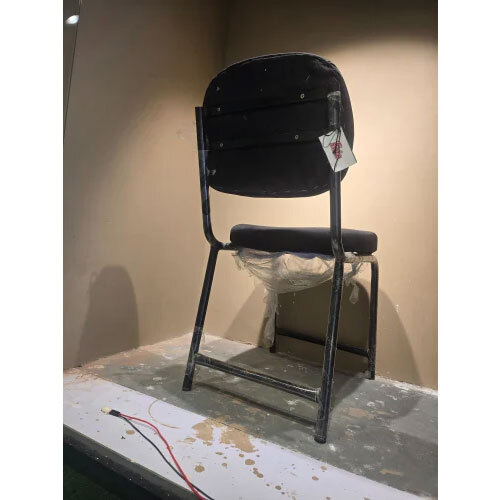Four Leg Visitor Chair Black Colour