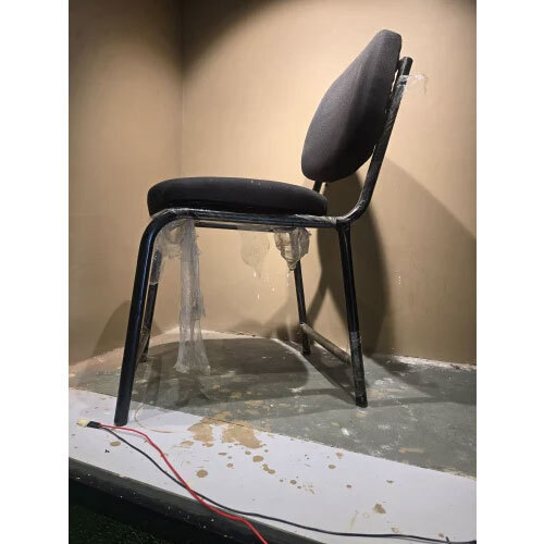 Four Leg Visitor Chair Black Colour