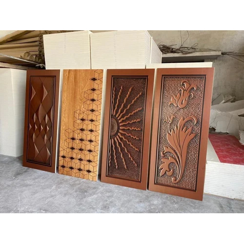 WPC Solid Door - 70% PVC, 15% Wood Fiber, 25mm Thickness | 100% Waterproof, Termite-Proof, Fire Retardant, Maintenance-Free