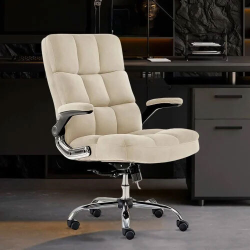 White High Back Leather Office Chair