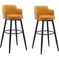 Leather Bar Stool - Application: Restaurant & Cafe