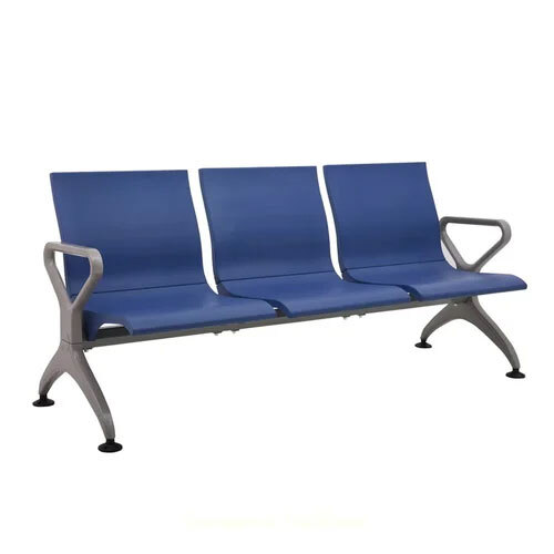 Blue 3 Seater Waiting Chair