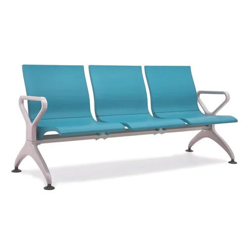 Blue 3 Seater Waiting Chair