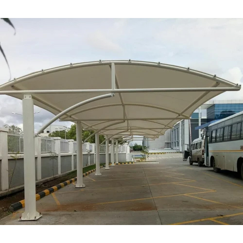 Tensile Membrane Car Parking Structures - Coating Type: Colour Coated