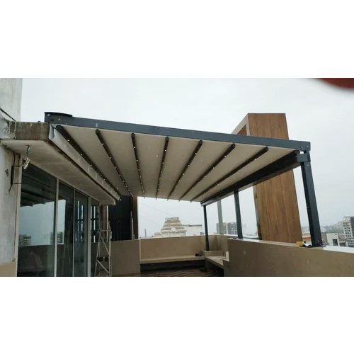 Sliding Pergola Tensile Structure - Coating Type: Colour Coated
