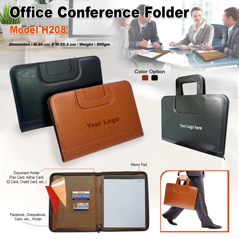 Office Conference Folder - Color: Black