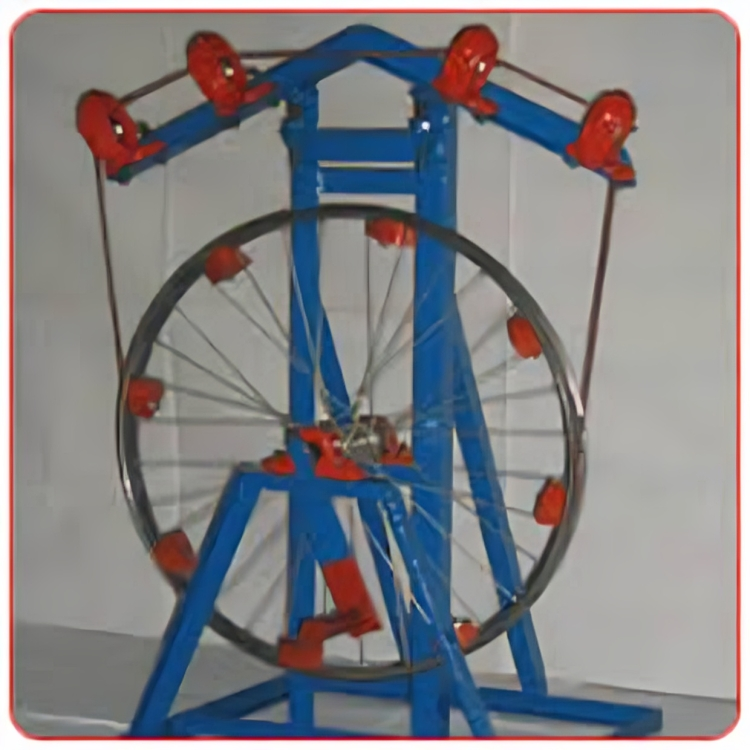 Coir Rope Twisting Charka - Color: Blue