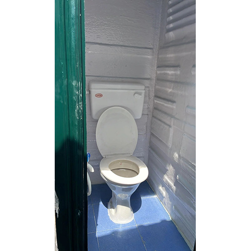 FRP Western Portable Toilet With Tile Flooring