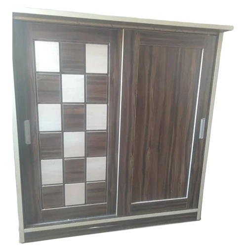 Wooden Sliding Wardrobe - Color: Brown