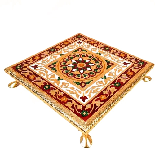 Golden Mina Chowki - Color: Multicolor