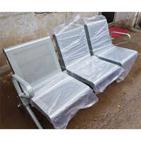 Chrome 3 Seater Waiting Chair - Color: Silver